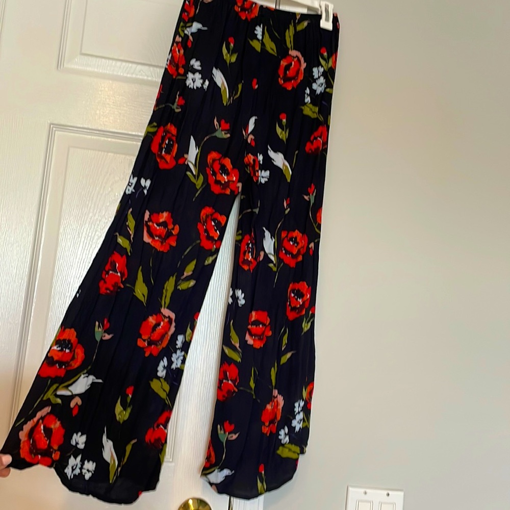 Women’s Flowy Floral Pants from Olivaceous